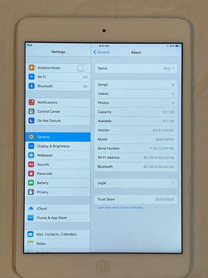 iPad Mini 1 16GB (Category: iPad) located in Quezon City. Submitted by littlemissvietnam (Listing ID 1111042994, Image 3). Description: • iOS cannot be updated anymore • LCD replaced in August 2021.
