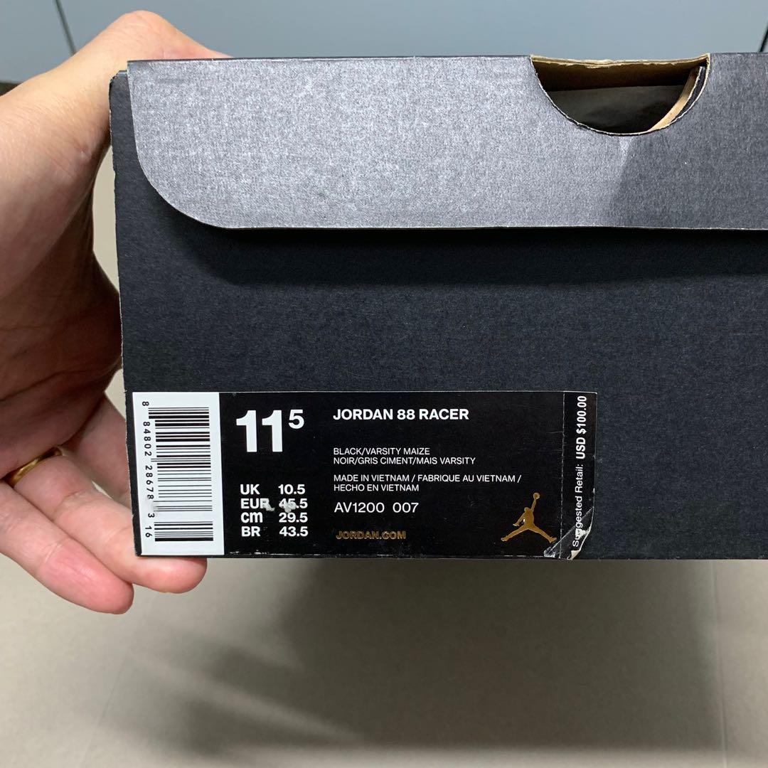 jordan racer 88 black