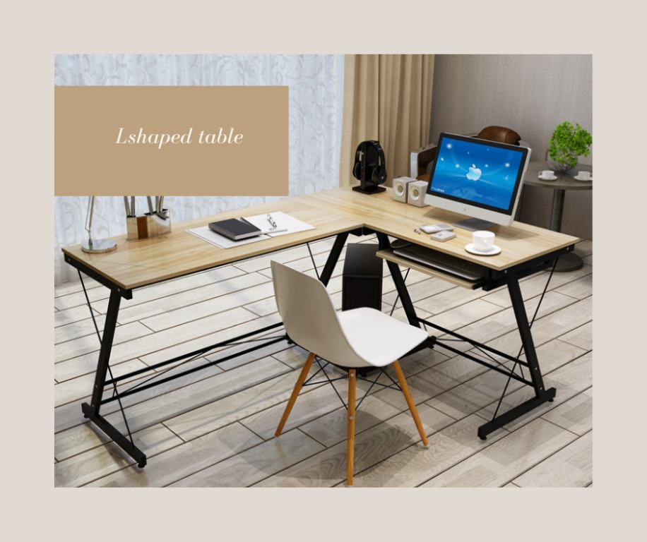 L Shape Table Maple Color for only P3699, Furniture & Home Living ...