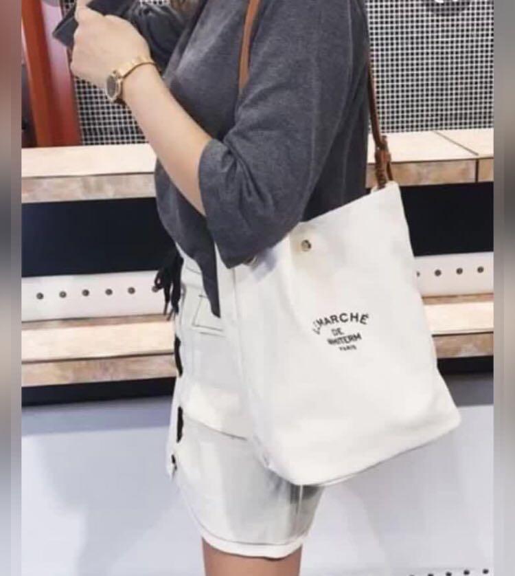 On sale Le marche paris canvass bag Women s Fashion Bags