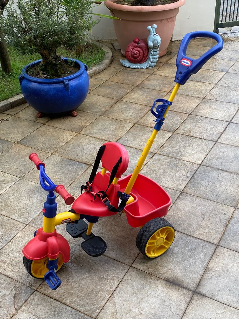 Little Tikes Tricycle with push handle, Babies & Kids, Infant Playtime