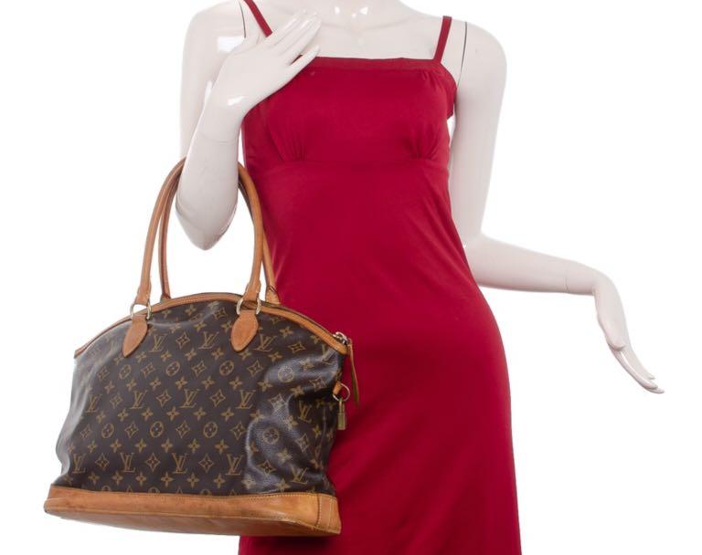 Louis Vuitton Red/Black Nylon Fabric Monogram Lockit Vertical