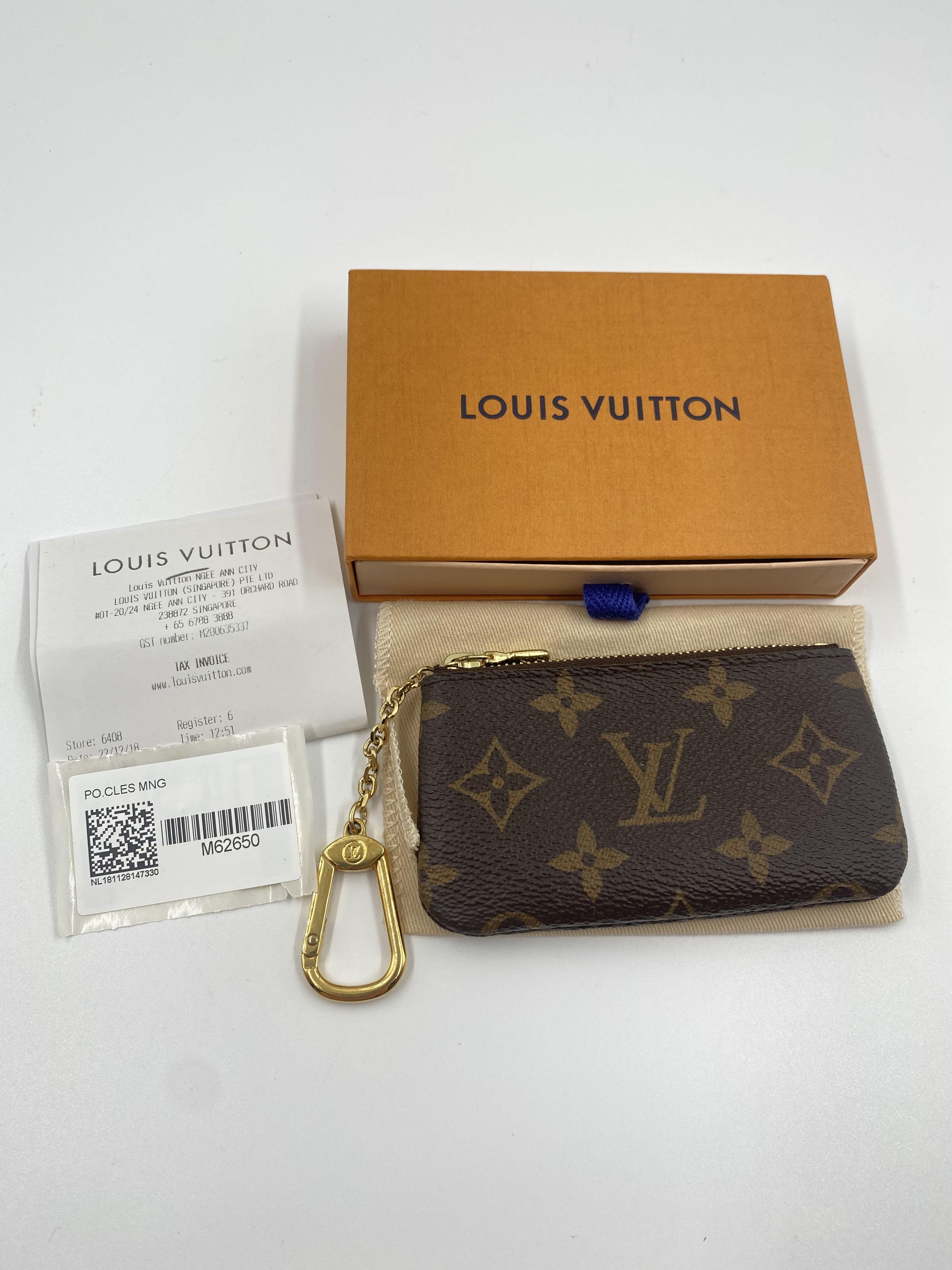 LOUIS VUITTON coin purse M62650 Pochette Cre Monogram canvas Brown unisex  Used