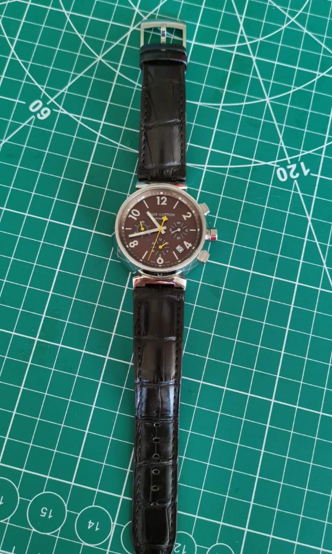 Authentic Used Louis Vuitton Tambour Automatic Q1121 Watch (10-10