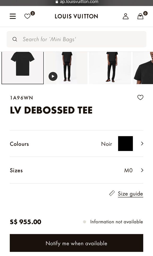 Louis Vuitton LV Debossed Tee White – hypesjo