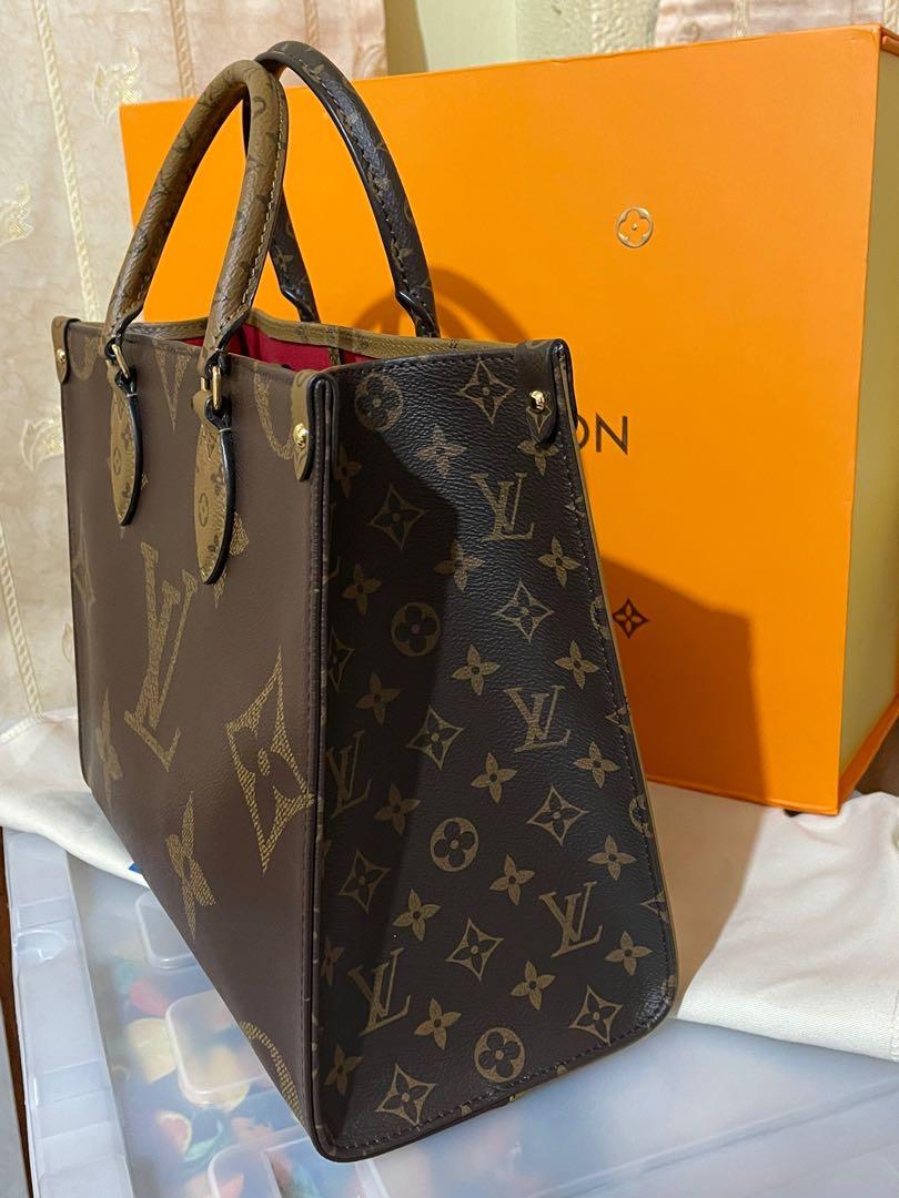 Authentic Louis Vuitton Monogram Reverse OTG On The Go MM Size Shopping  Tote/Handbag, Luxury, Bags & Wallets on Carousell