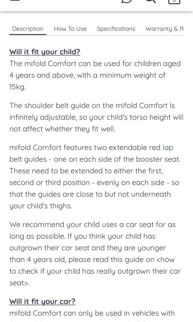 mifold minimum weight