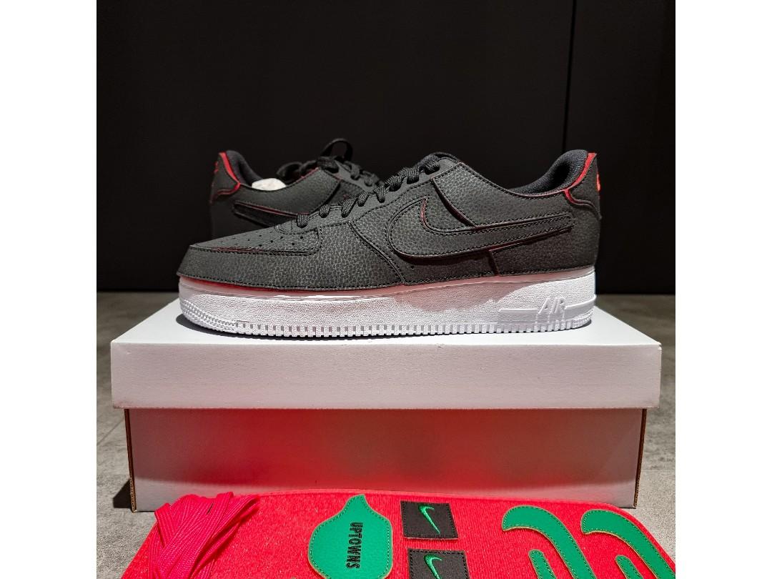 NIKE AIR FORCE 1/1 BLACK CHILE RED PINE GREEN (DD2429-001) US 6