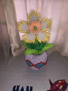 Origami sunflower