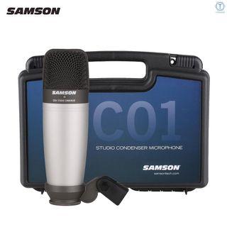 [with Freebie] Original SAMSON C01 Condenser Microphone for Recording Vocals, Acoustic Instruments and Drum