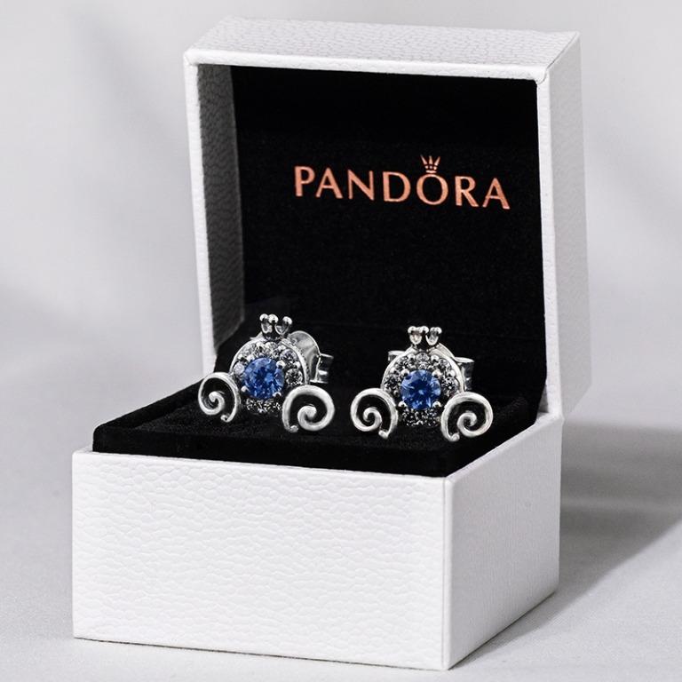 Pandora cinderella carriage earrings deals
