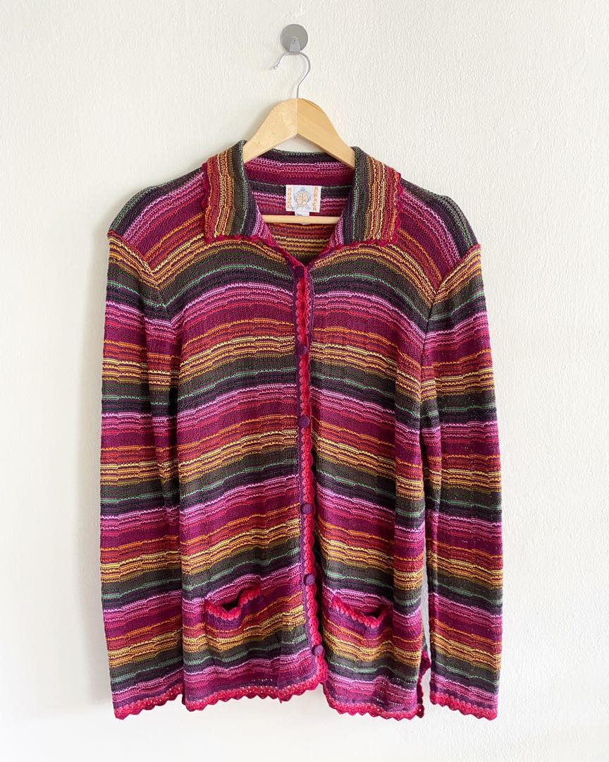 RAINBOW KNITWEAR, Women's Fashion, Tops, Blouses on Carousell