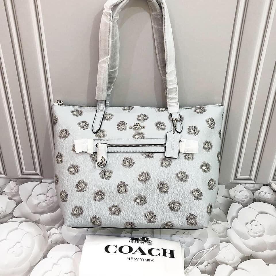 Coach taylor best sale rose print tote