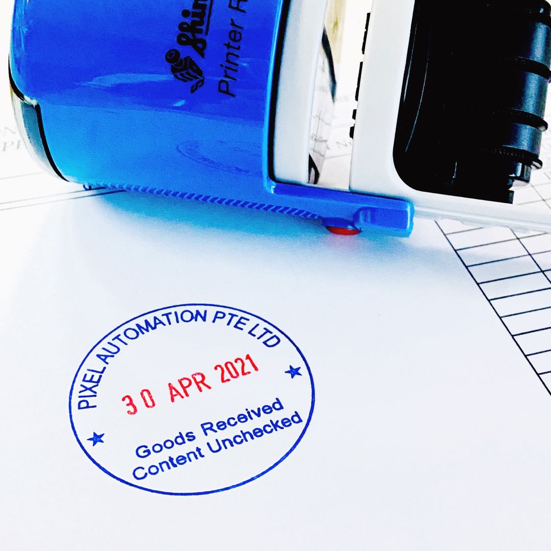 Customise Company Stamps with Date (Changeable) SelfInking Dater