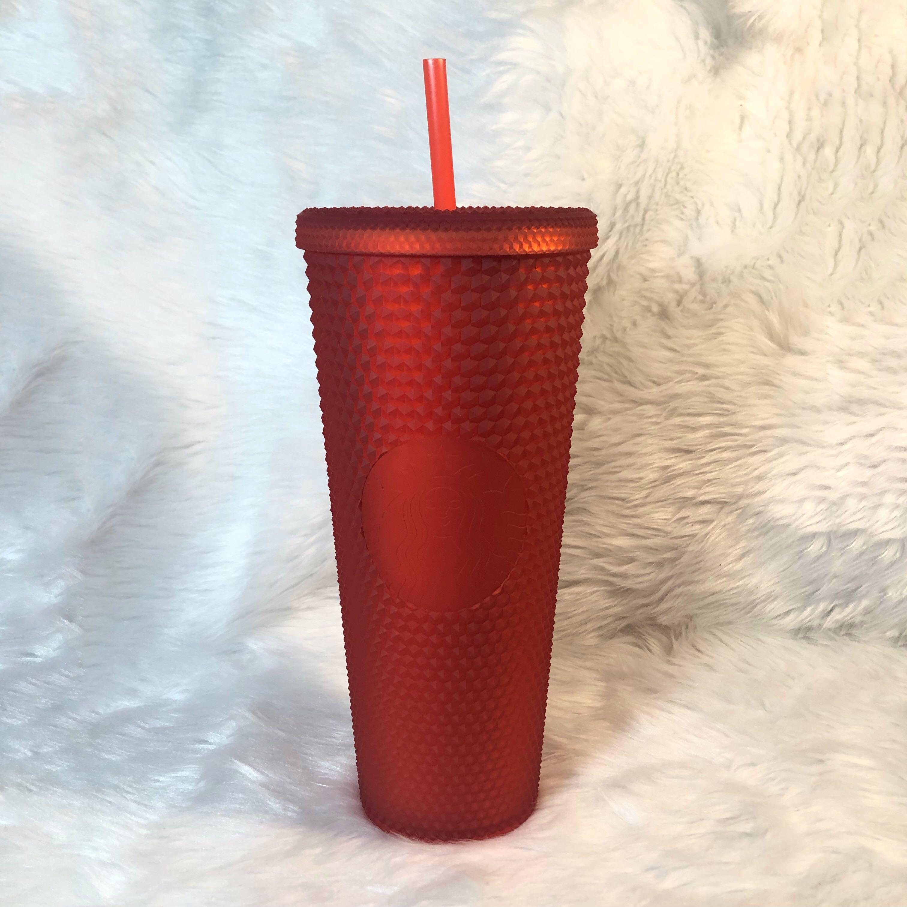 Starbucks 2020 Red Studded Holiday Plastic Tumbler - 24oz