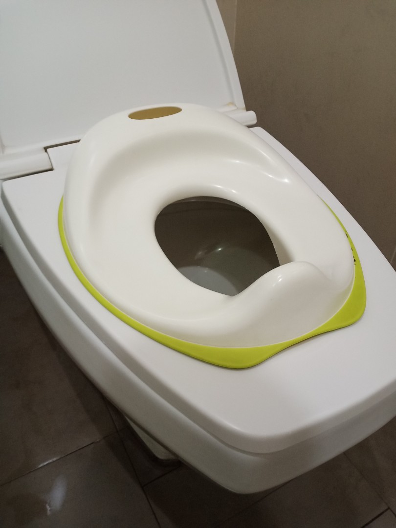 Toilet Seat Ikea Tossig white&green tempat duduk toilet untuk anak