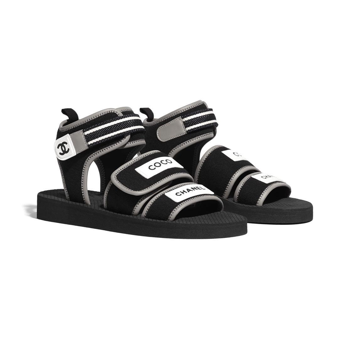 Unisex Coco Chanel Sandals (Velcro), Women's Fashion, Footwear, Flipflops  and Slides on Carousell