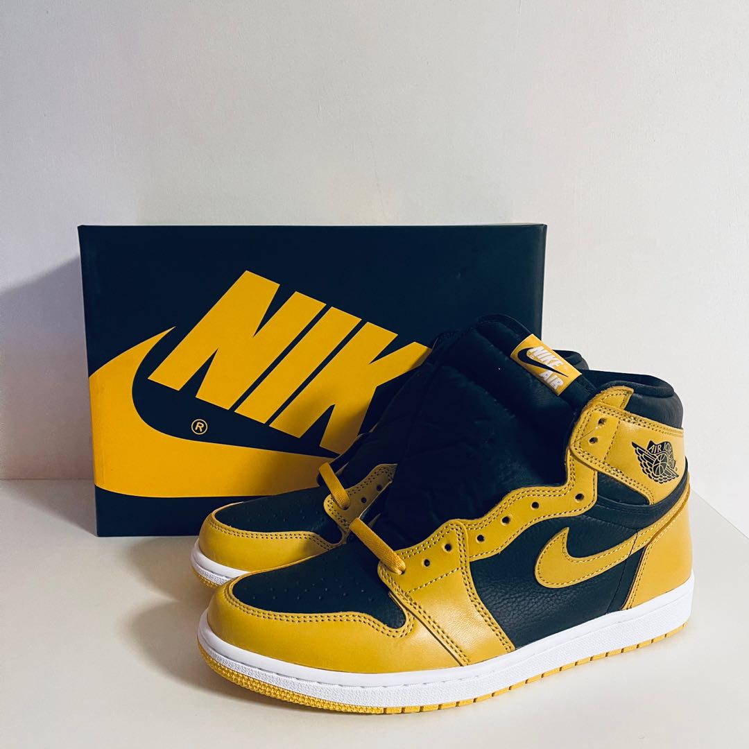 国際ブランド Air Jordan Men 1 Nike High Retro OG Pollen Retro Men ...