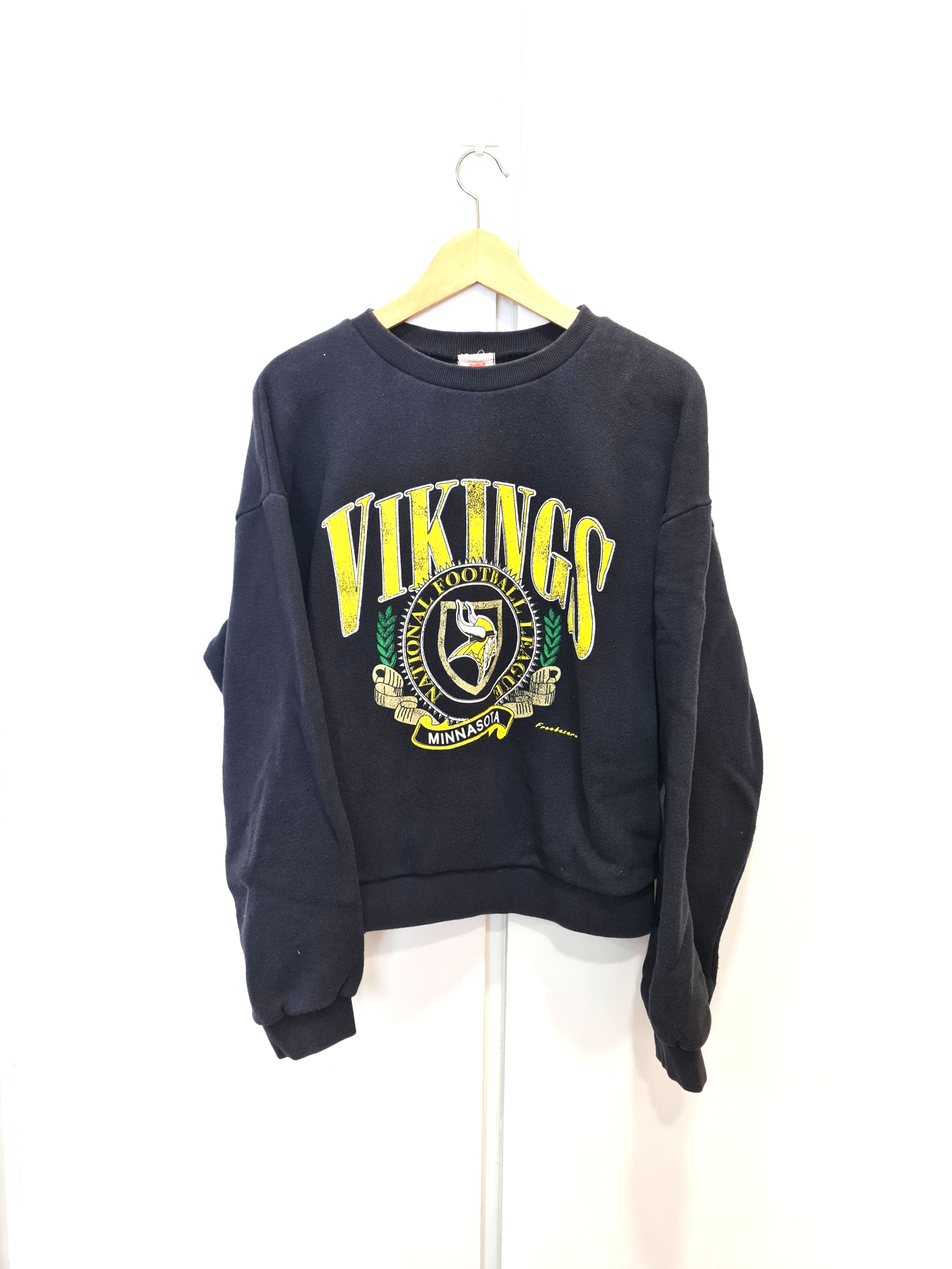 Vintage 90s Vikings Sweatshirt, Men's 