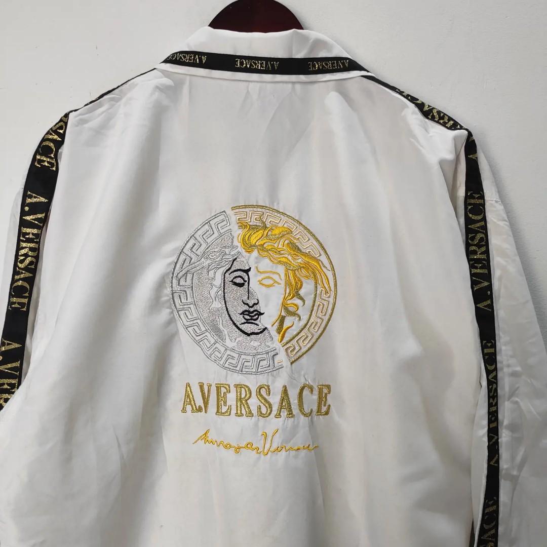 Vintage A. Versace Windbreaker jacket, Fesyen Pria, Pakaian , Baju ...