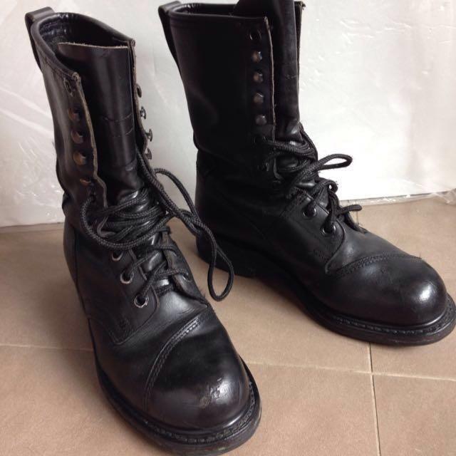 Vintage combat boots outlet