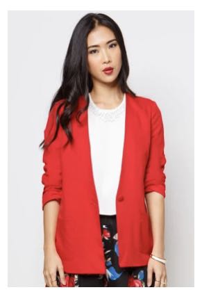 Red blazer deals for girls