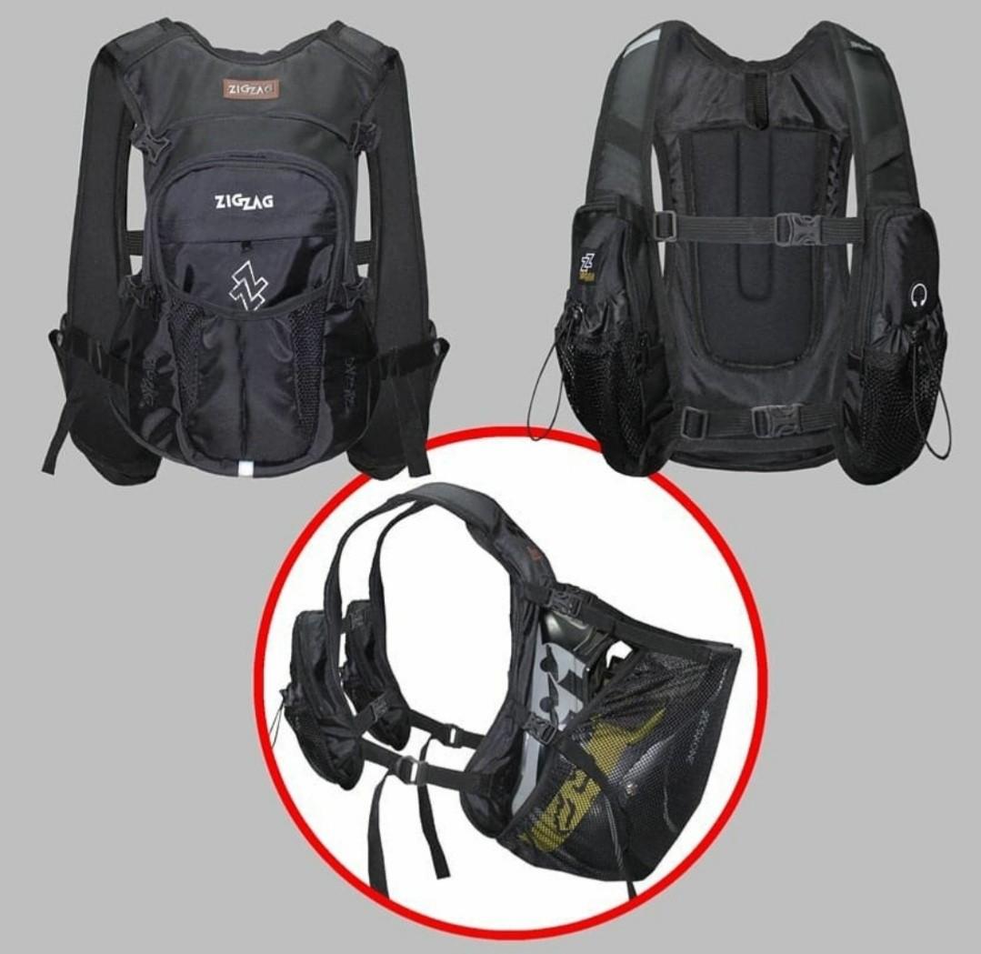 hydration pack with hidden pocket