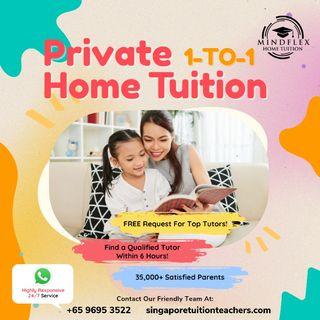 1-To-1 AFFORDABLE Private Home Tuition, FREE Request For Tutor - Singapore's #1 Tuition Agency