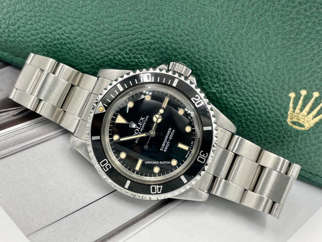 5513 Rolex Vintage Submariner Plexiglass No Date 40mm
