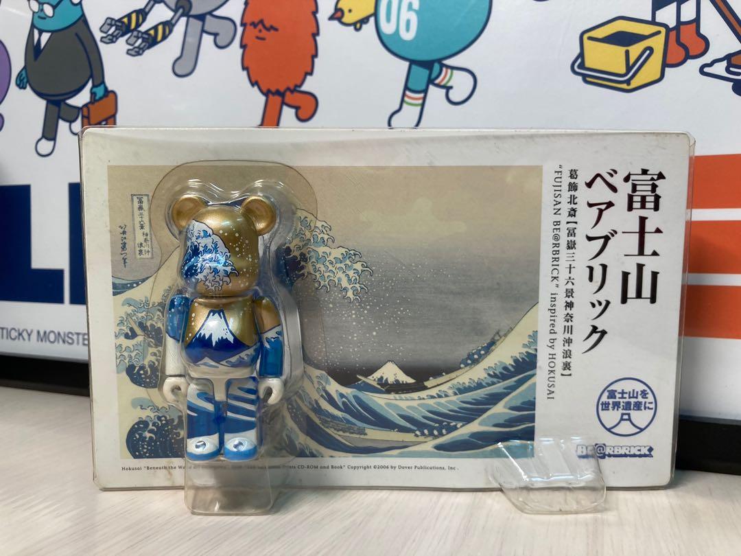 絕版 Medicomtoy bearbrick 100% 浮世繪 富士山 Fujisan 葛飾北齋 大浮世繪展限定