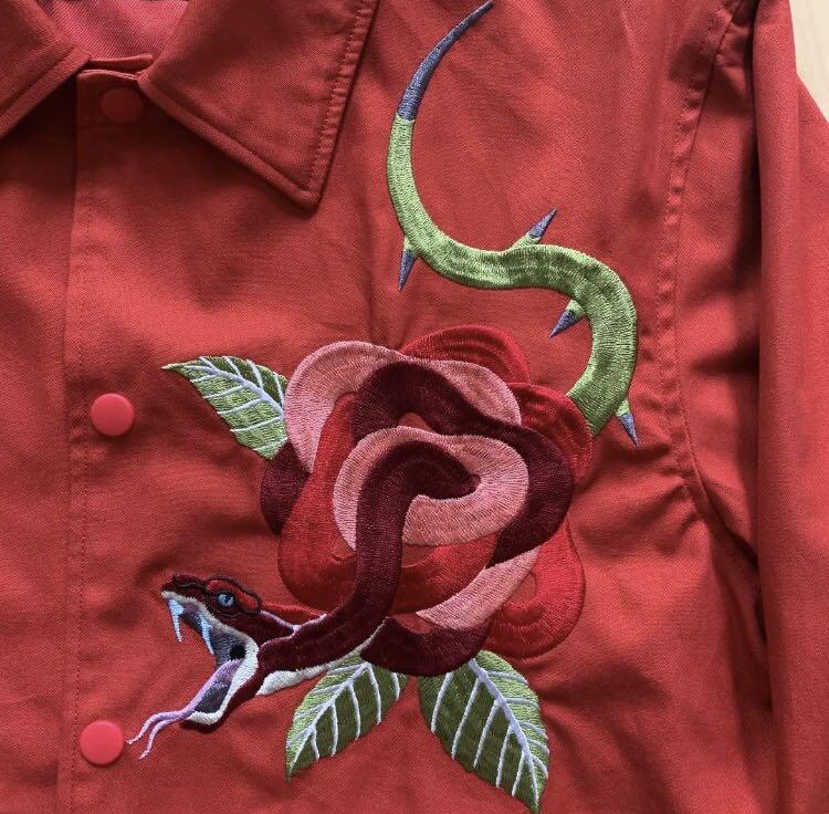高橋盾 JohnUNDERCOVER SNAKE-ROSE 蛇刺繡 coach jacket