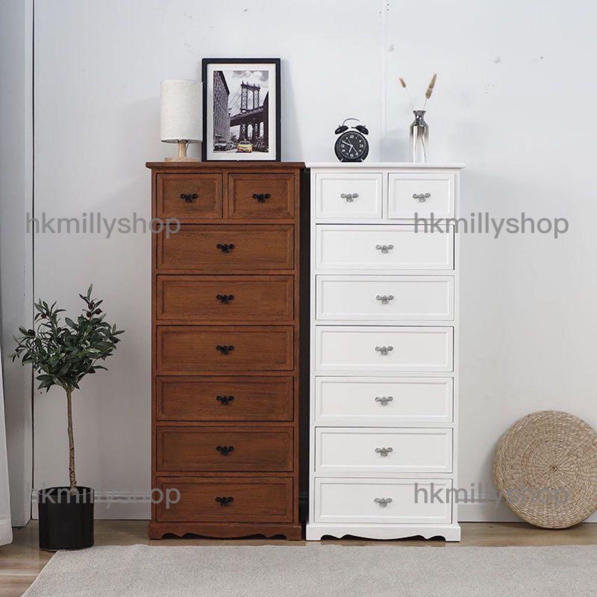 A 0210免安裝床頭櫃實木抽屜櫃櫃桶五斗櫃六斗櫃七斗櫃八斗櫃chest Of Drawers 傢俬 家居 傢俬 書櫃 櫃子及架 Carousell