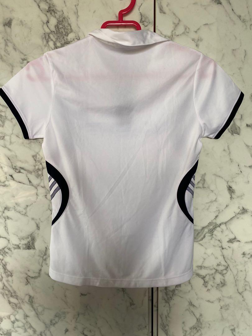 Adidas White Tennis Top, Women's Fashion, Activewear on Carousell