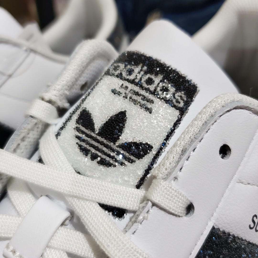 adidas gazelle silver green womens adidas x Swarovski Superstar