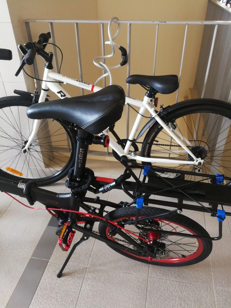 Aluminium rear pannier rack suitable for 20 inch folding bike Sports Equipment Bicycles Parts Parts Accessories on Carousell