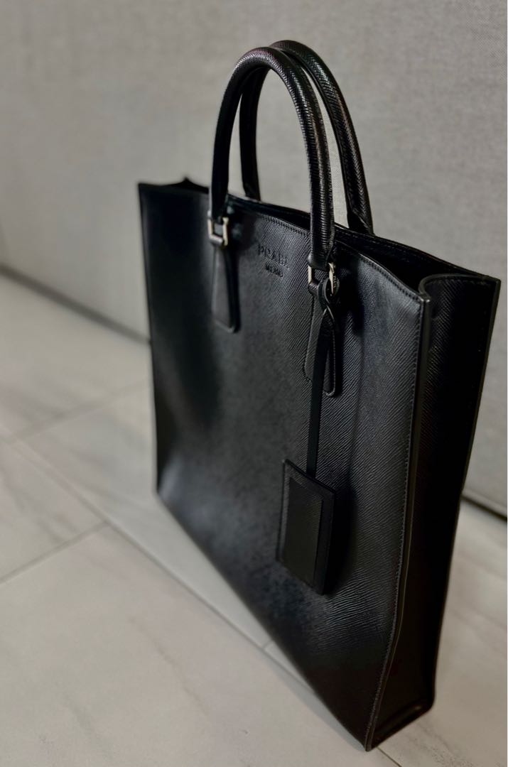 Prada mens tote discount bag