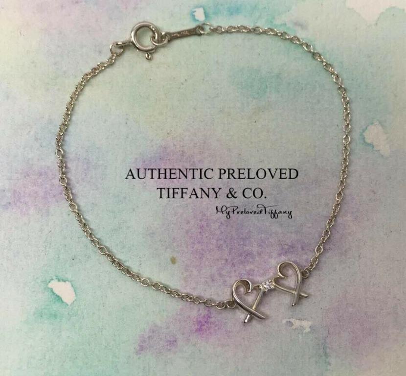 Double loving heart bracelet clearance