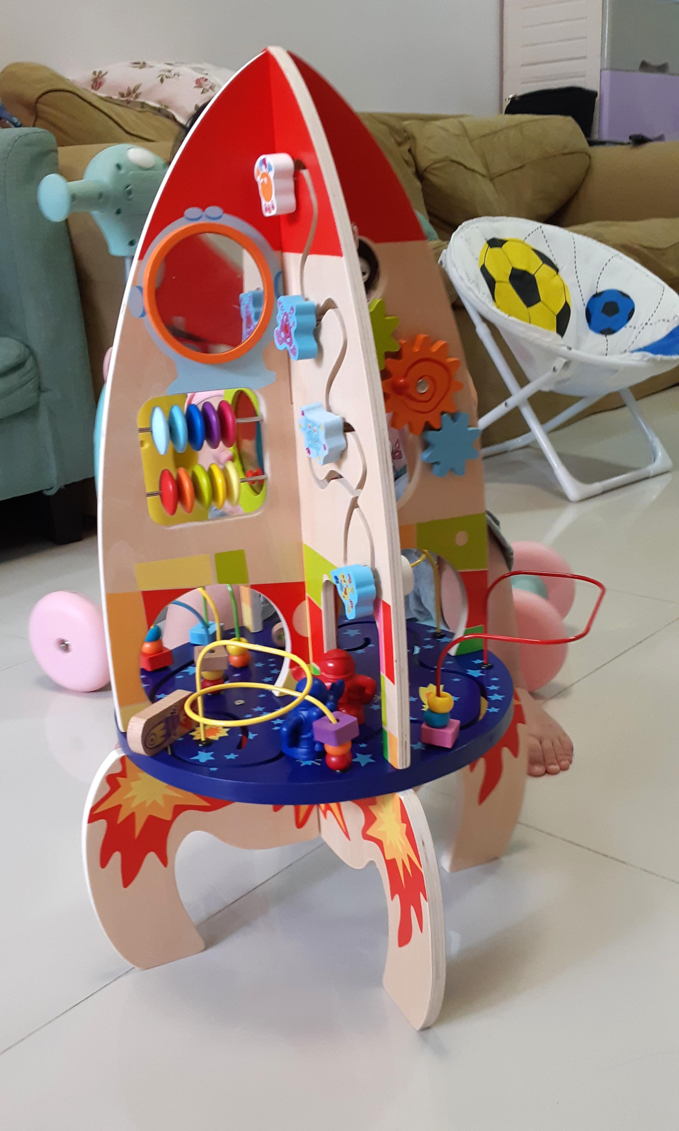 BNIB Classic World Wood multiactivity Rocket toys