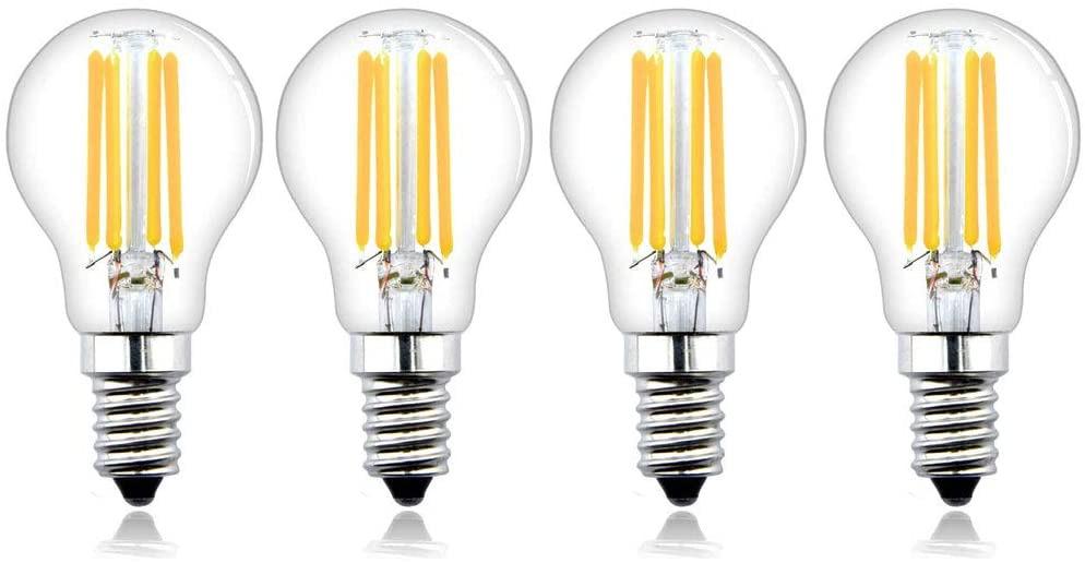 18x 60W CLEAR CANDLE DIMMABLE TUNGSTEN FILAMENT LIGHT BULBS; SES E14 SCREW LAMPS 