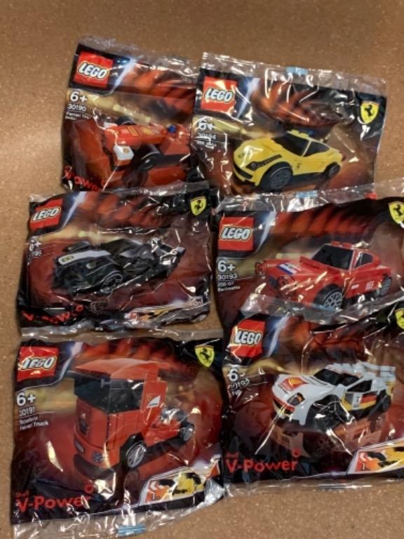 Lego Ferrari Set Of Six Sealed 法拉利樂高車shell 共6包全新未開 興趣及遊戲 玩具 遊戲類 Carousell