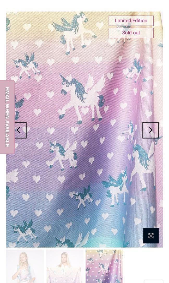 Brand New Limited Edition Kokadi Baby Blanket Pastell Rainbow Unicorn Petrol