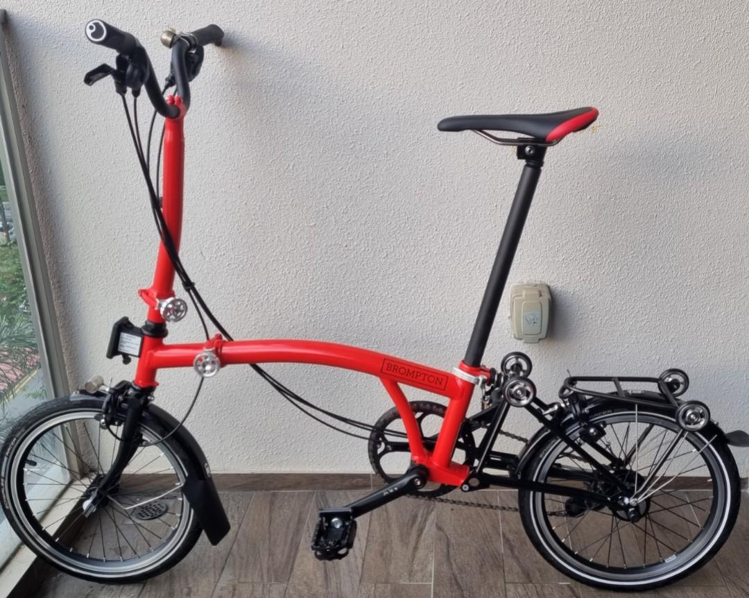 Brompton red rocket titanium sale