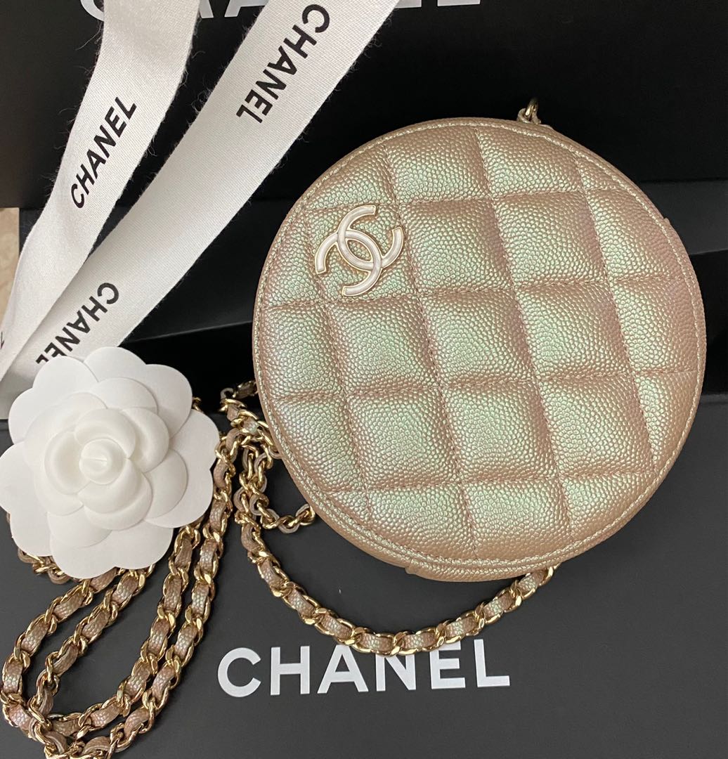 Chanel 19S iridescent beige, Luxury, Bags & Wallets on Carousell