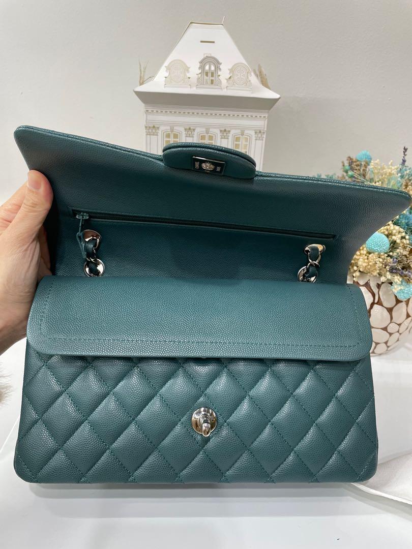 turquoise chanel purse