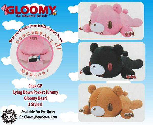 Chax GP Gloomy Bear Lying Down Pocket Tummy Brown Hobbies