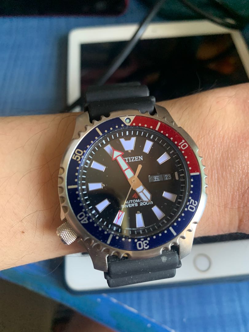 Citizen pro master fugu Pepsi Men s Fashion Watches