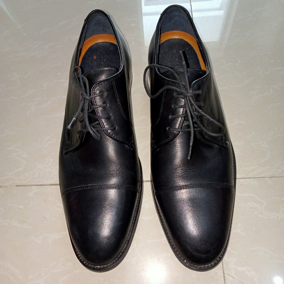 Cole Haan Lenox Hill Cap Toe Oxford C11630 Classic Black Leather