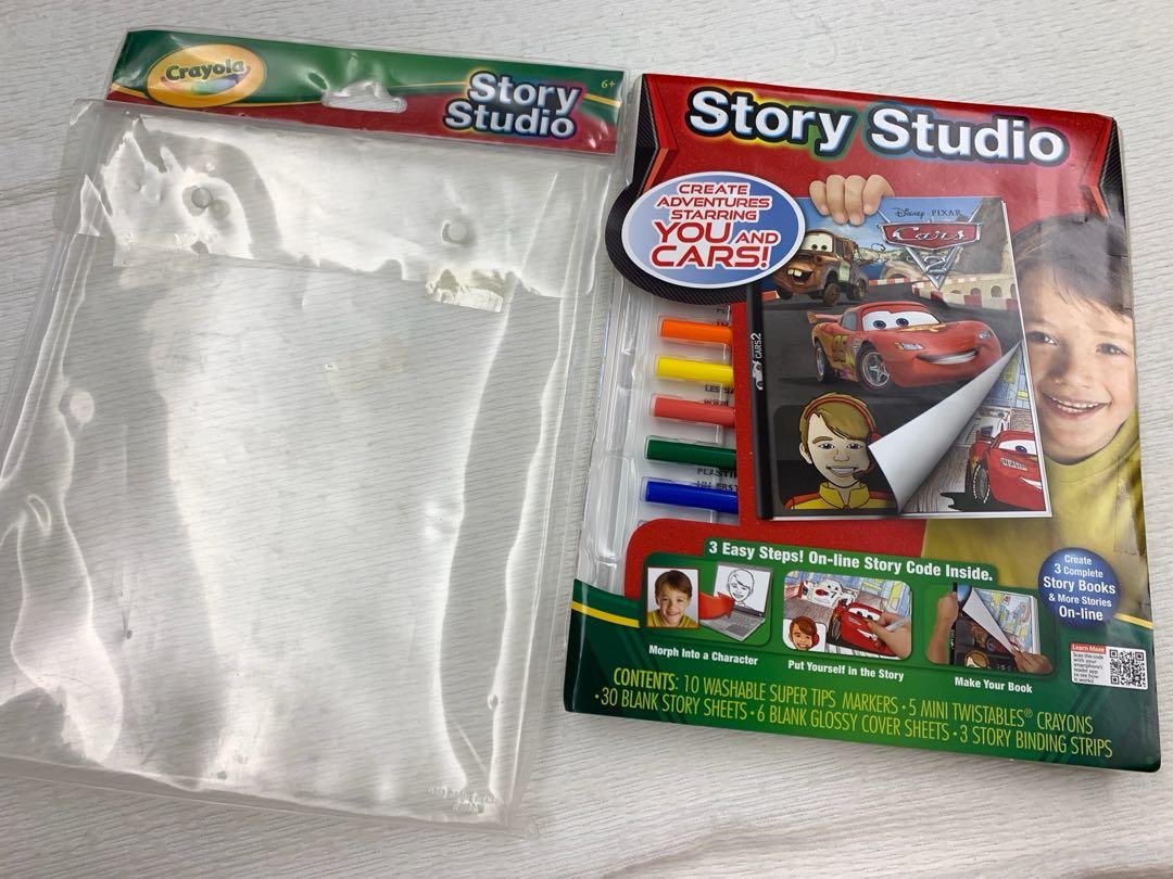 Crayola Story Studio (Category: Children's Books) located in Quezon City. Submitted by muffet9 (Listing ID 1114825739, Image 2). Description: Crayola Story Studio - Disney Cars Opened but used once only Includes Crayola markers and twistables Barely used/Like New condition except for back of cover where there are scribbles. Pls see last photo RFS: decluttering MOP: BPI, BDO or GCash.