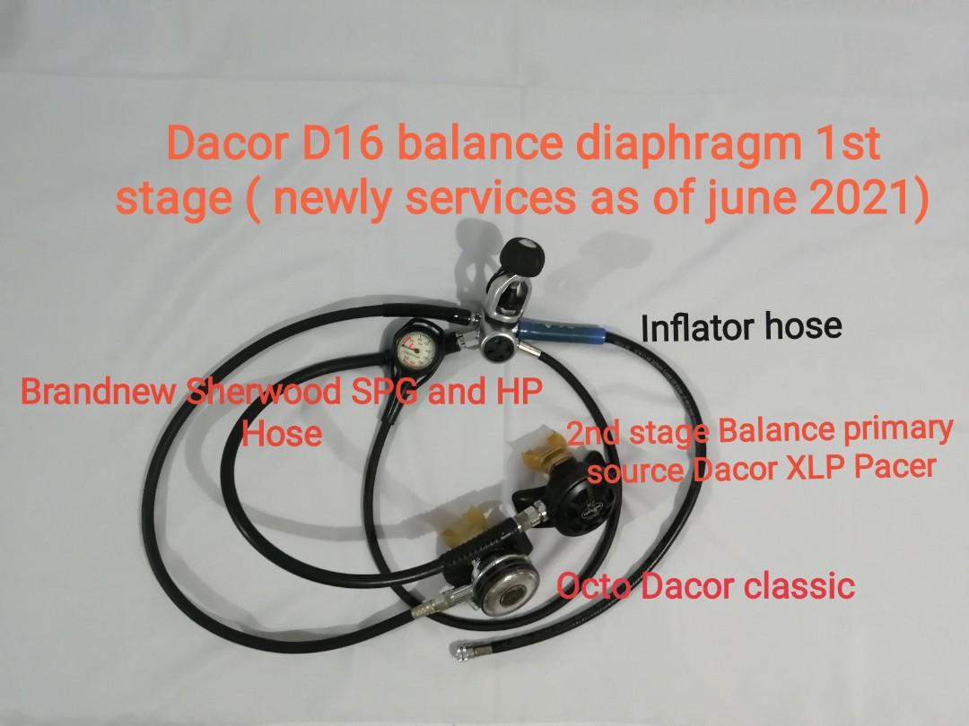 Scuba diving Equipment Dacor D16 (Mares) Regulator Balance Diaphragm