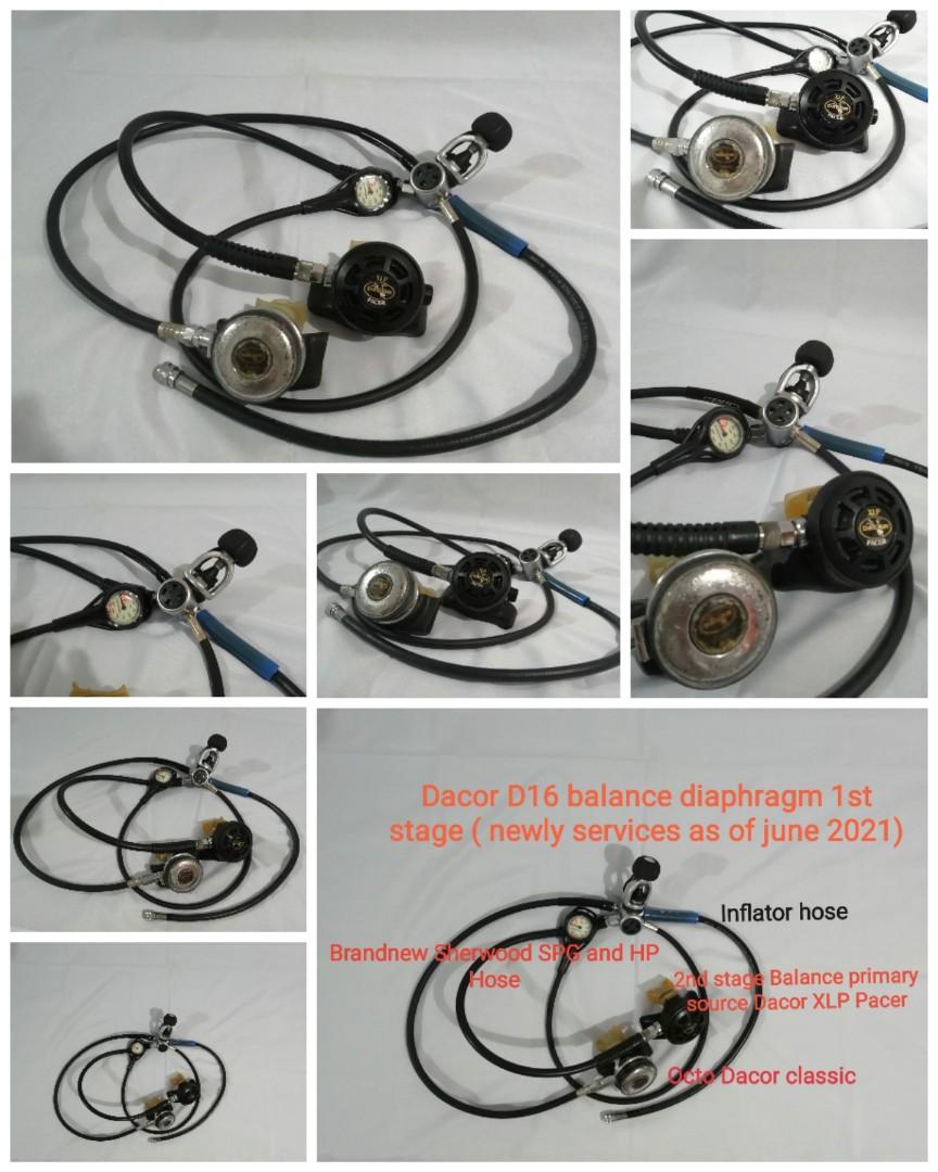 Scuba diving Equipment Dacor D16 (Mares) Regulator Balance Diaphragm